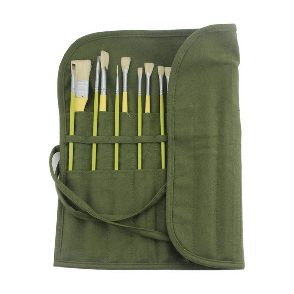 Paintbrush Storage Bag Roll for Brushes and Pencils