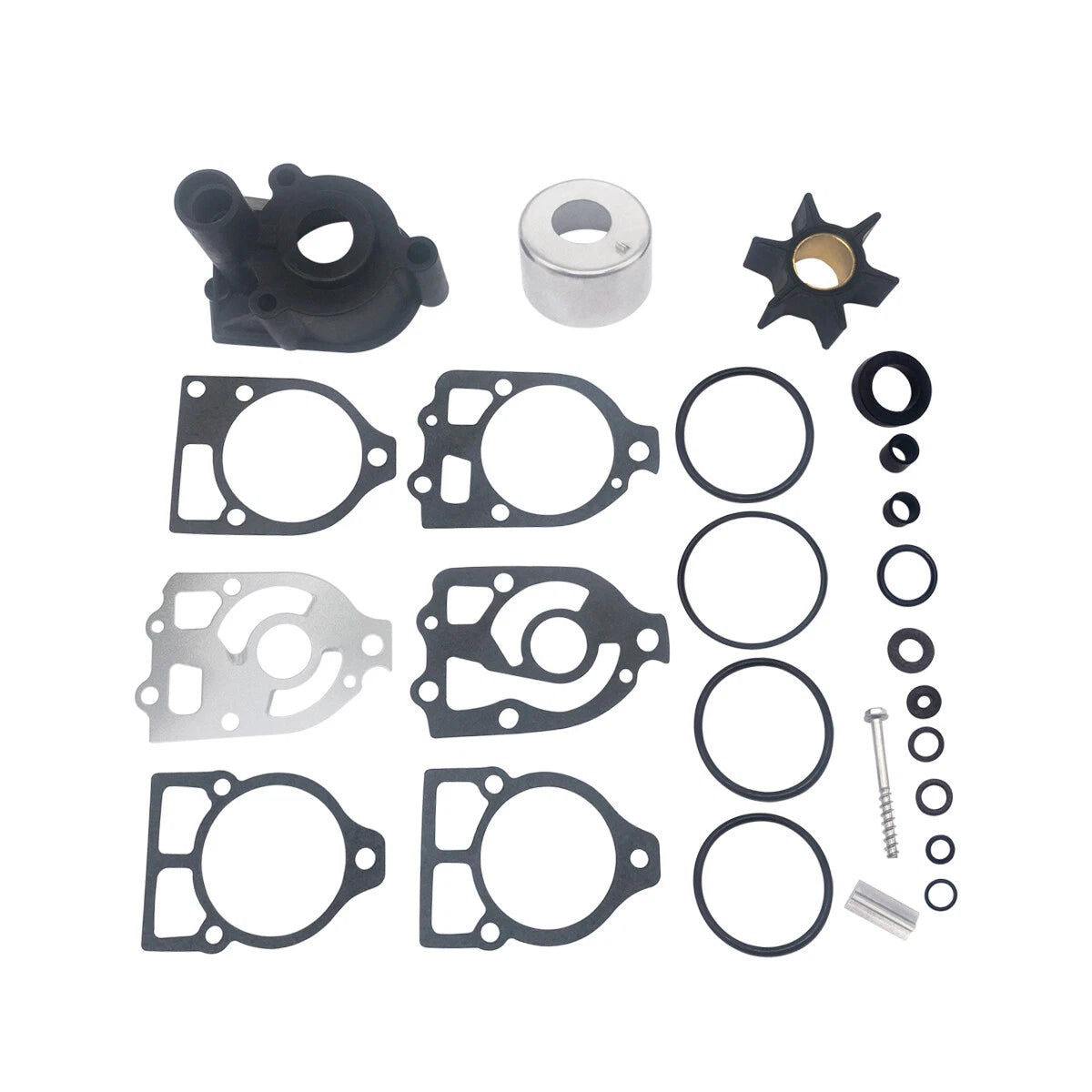 Water Pump Impeller Repair Kit for Mercruiser Mercury 150/175/200HP (46-96148Q8)