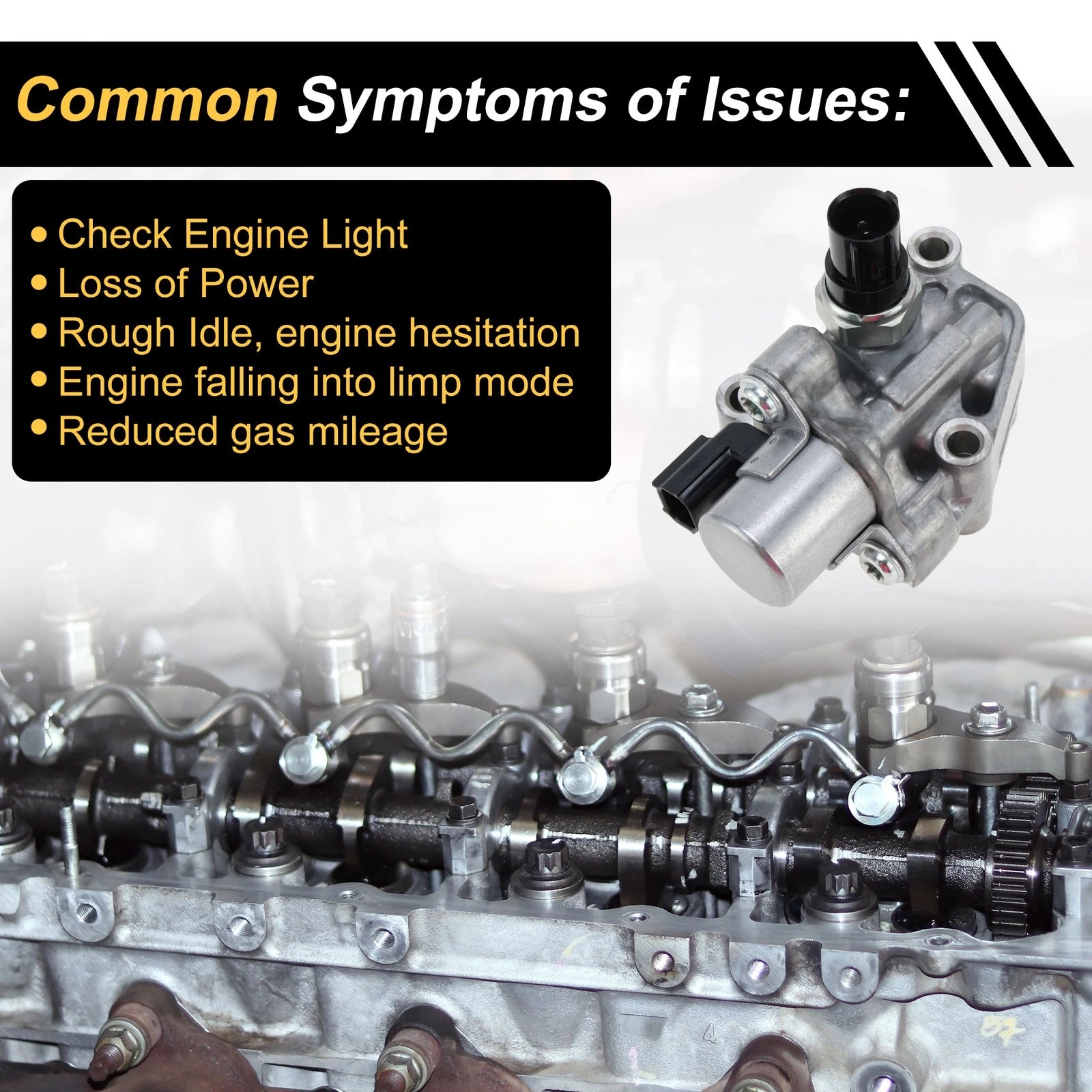 Engine Variable Valve Timing VVT Solenoid Replacement for Honda Fit (2009–2013)