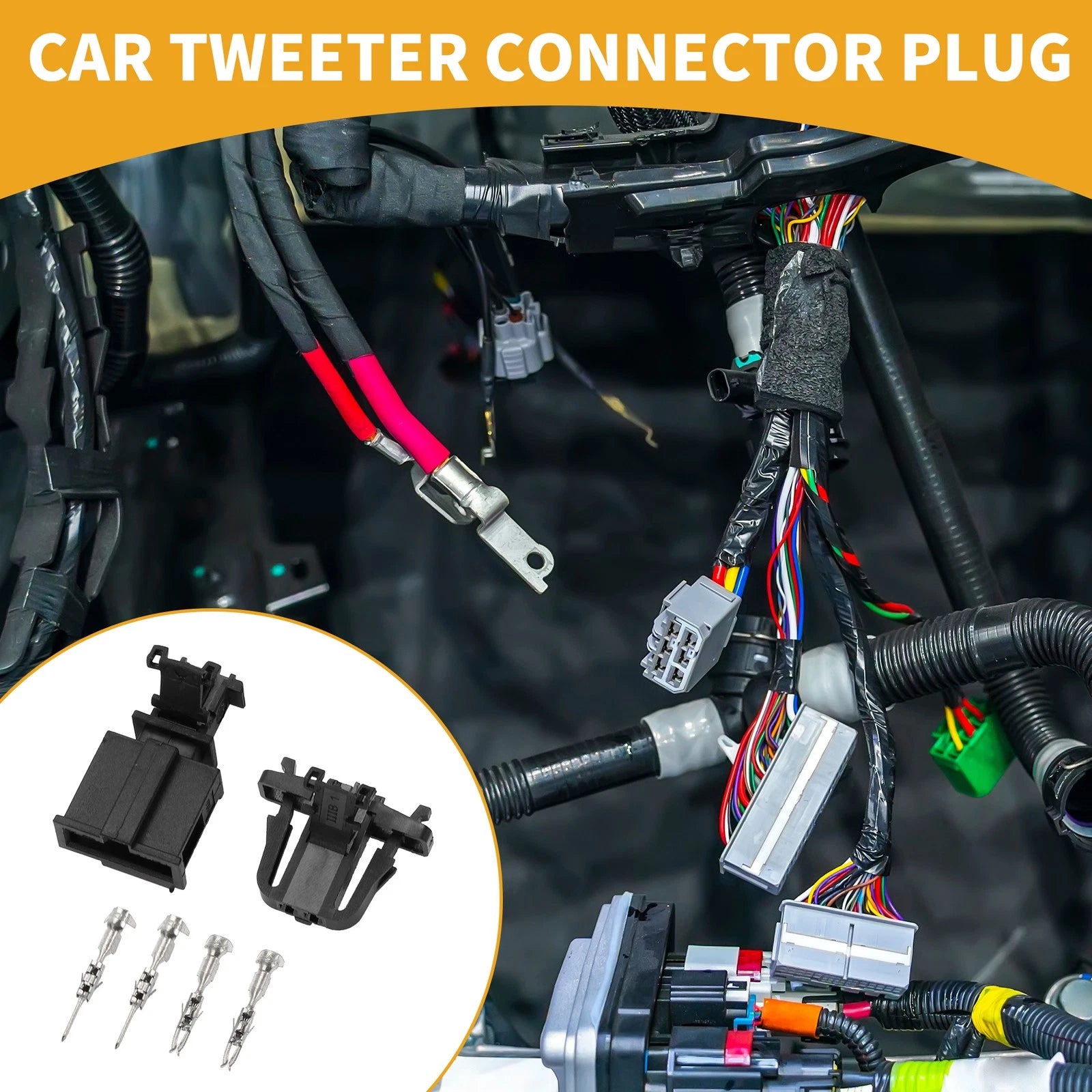 2 Pin Car Tweeter Connector Plug Replacement for Audi (1999–2010)