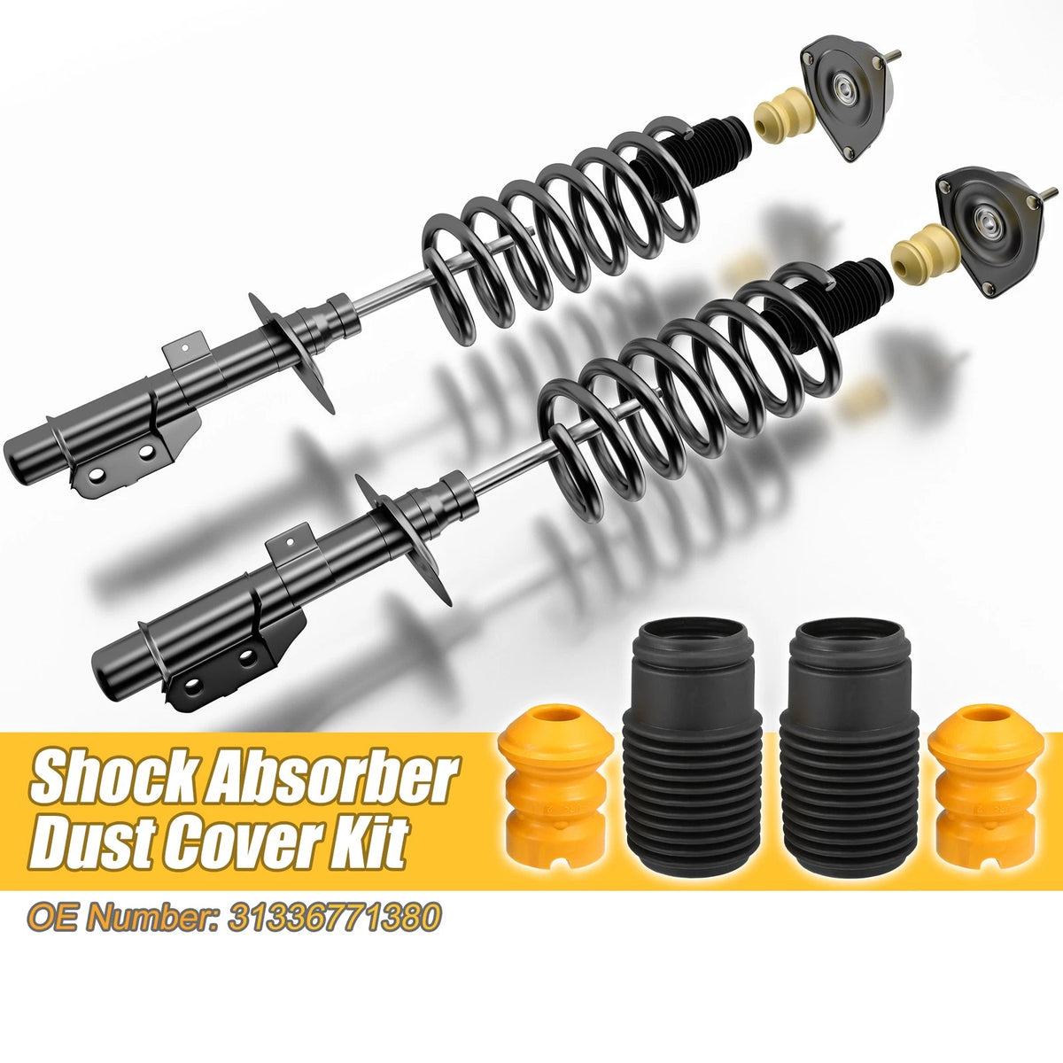 2 Set Shock Absorber Dust Cover Kit Replacement for BMW 128i (2008–2013)