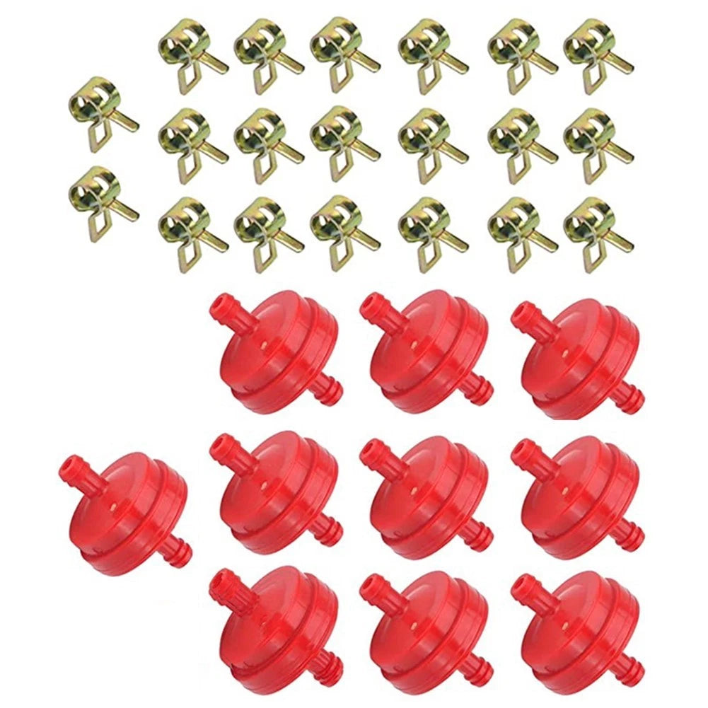Set of 10 Inline Fuel Filter Clips for