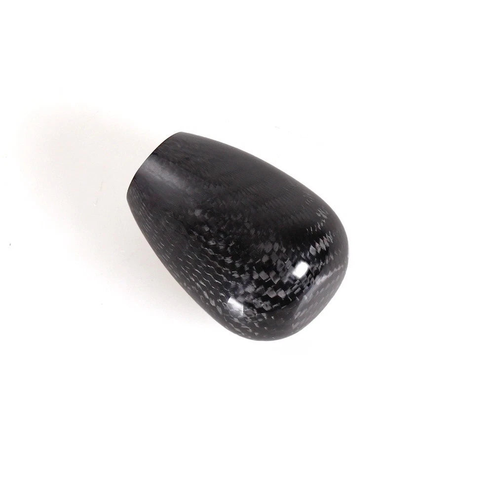 Carbon Fiber Short Oval Shift Knob for Universal Fit (Easy Installation)