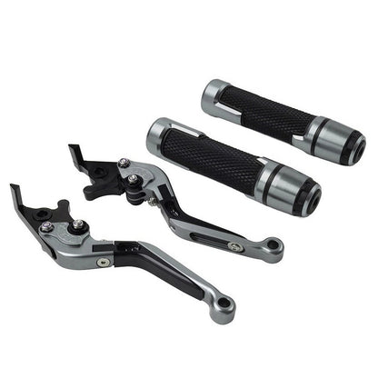 Extendable Brake Clutch Lever Grip Set for Kawasaki Z900RS (2018–2022) Titanium