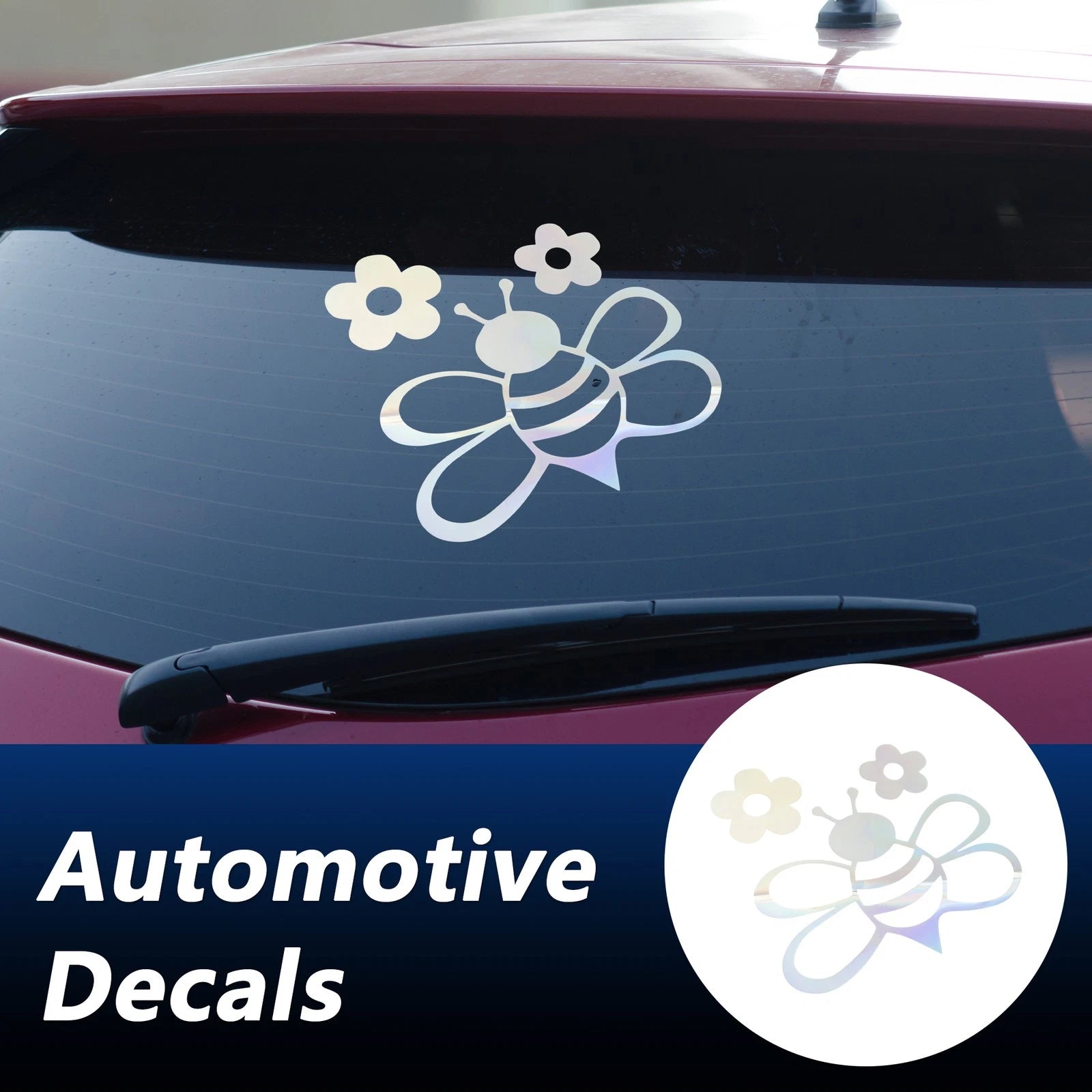 Reflective Bumper Decal for