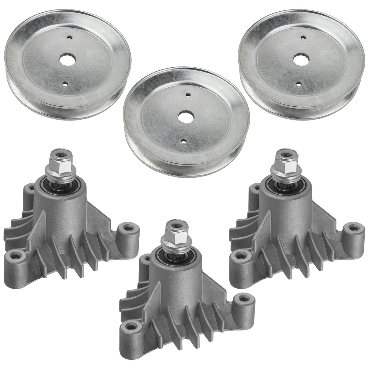Spindle and Pulley Assembly for Husqvarna YTH 180 46 Inch Deck (1998–2006)