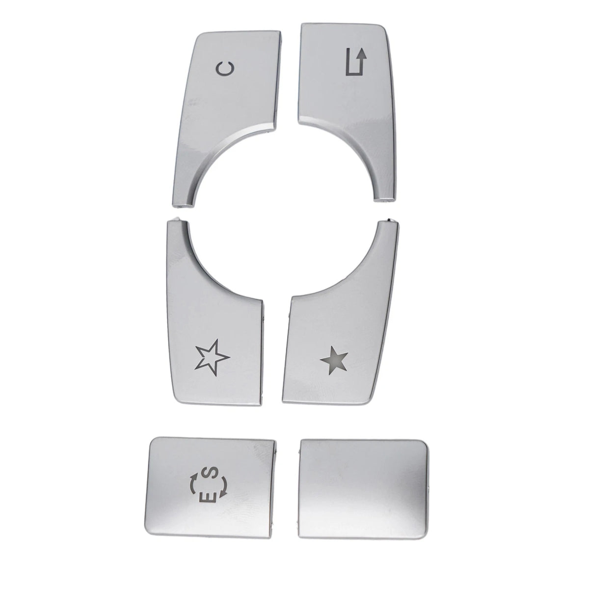 Center Console Button Covers for Mercedes E Class W212 (2010–2015)