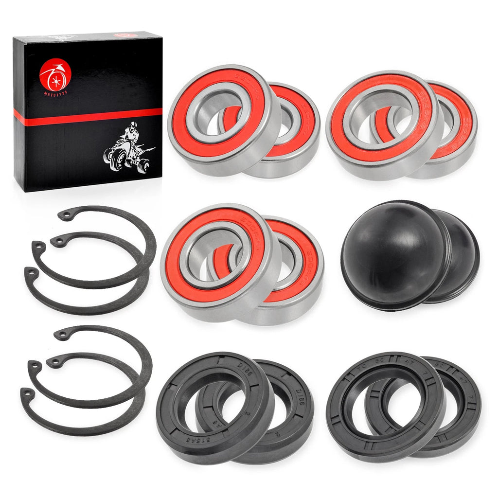 Front Rear Wheel Bearing Kit for Yamaha Golf Cart G11 G14 G16 G20 G21 G22 (1985–2007)