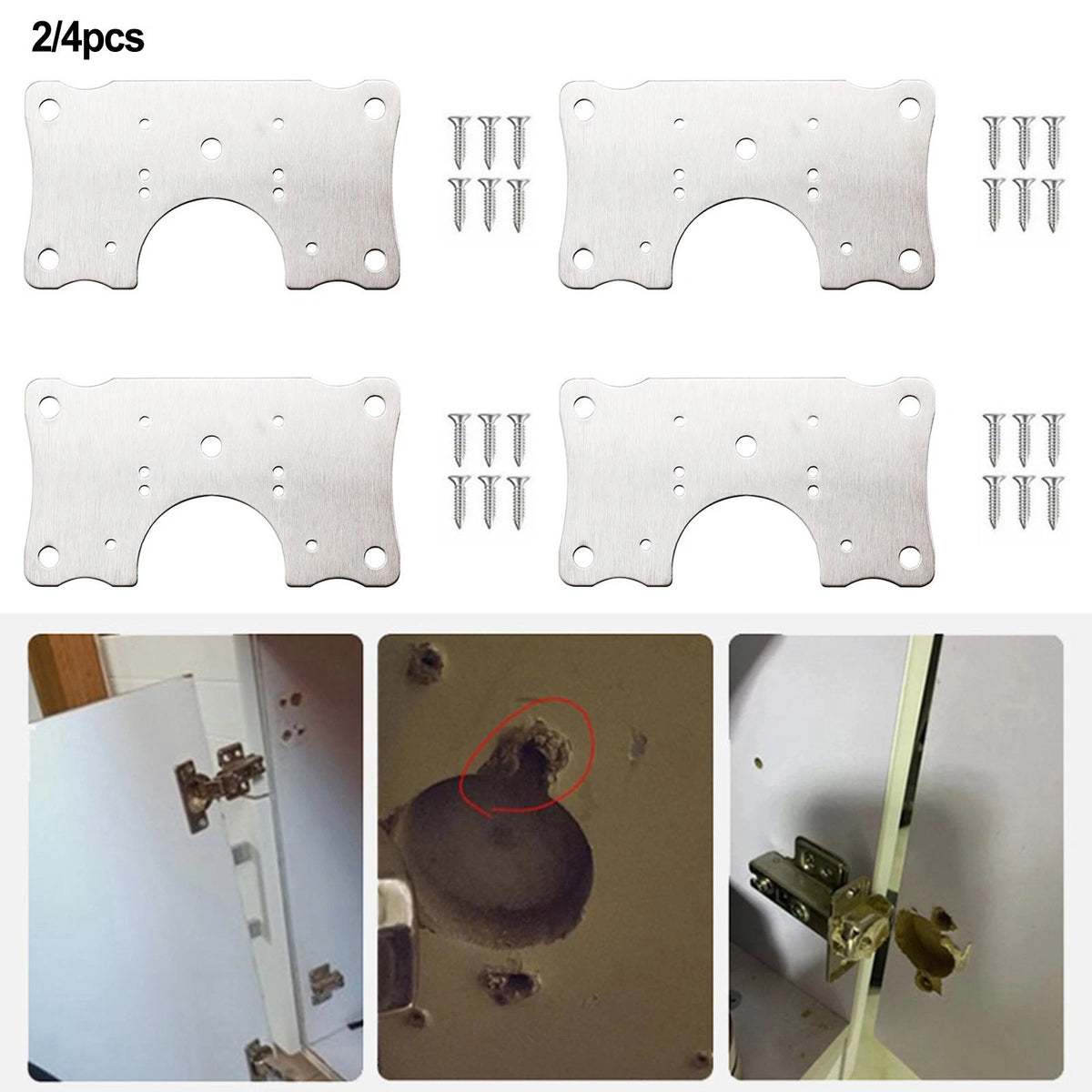 Hinge Repair Plate for Cabinet Door