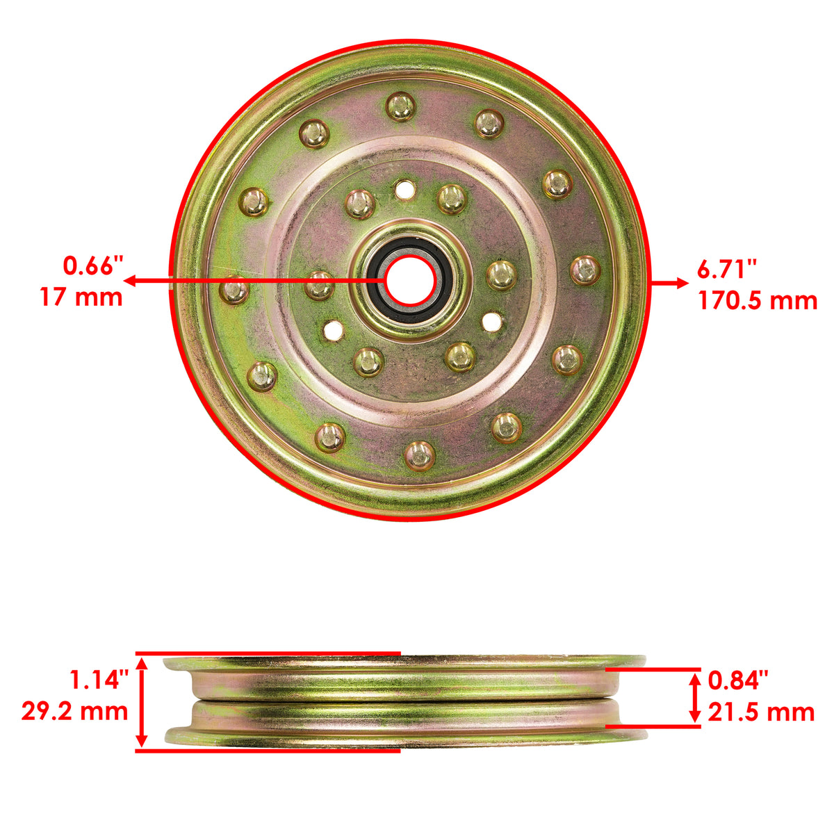 Deck Pulley Replacement for Hustler Super Z 54 60 66 72 (2000–2018)