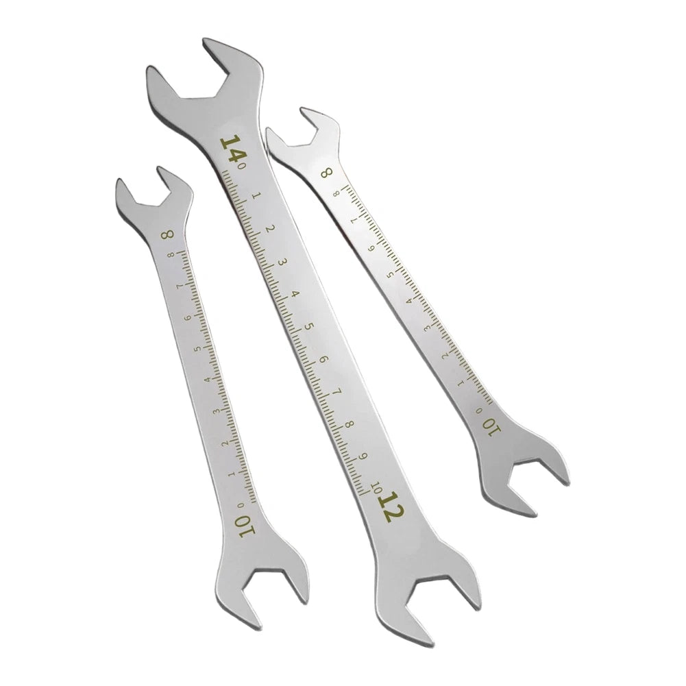 Stainless Steel Dual Open End Wrench for Precision Marked Sizing