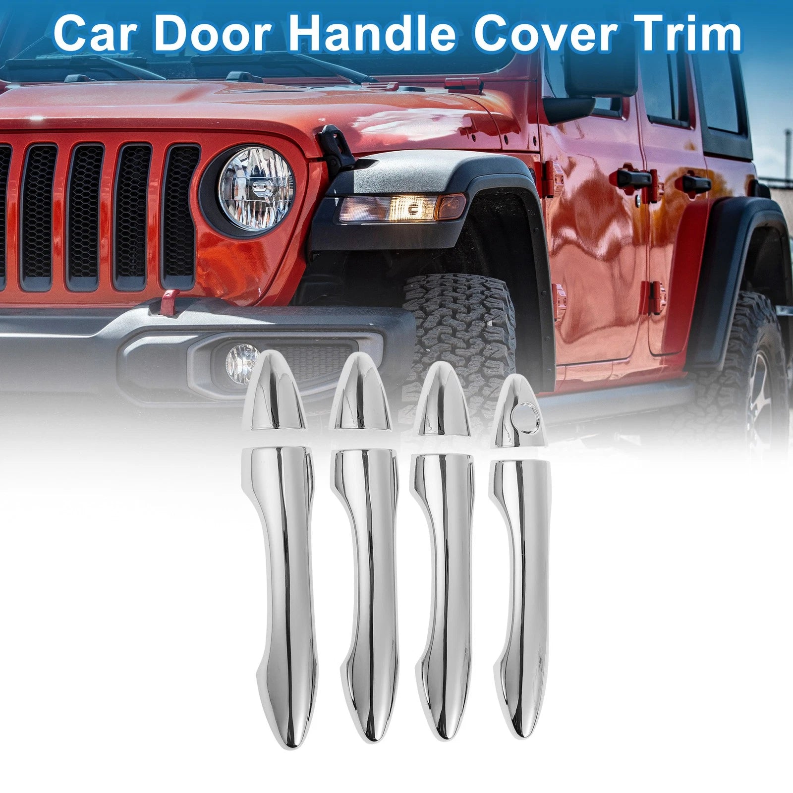 Door Handle Cover Side for Hyundai IX35 (2009–2014) Silver Tone