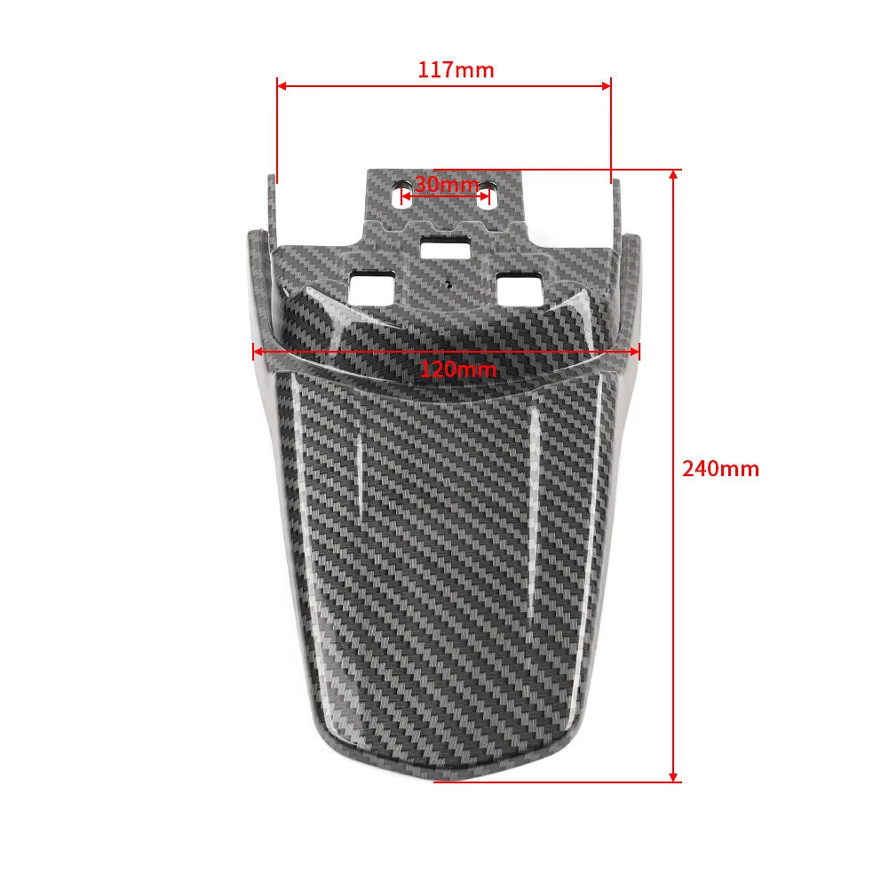 Rear Mudguard Protector for Sur Ron Light Bee X (Carbon Fiber Look)