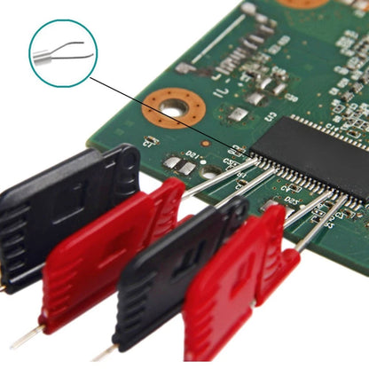 10pcs Integrated Circuit Test Clips for SOP SOIC TSSOP MSOP (Pitch > 3mm)