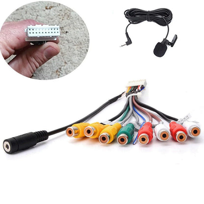 20 Pin RCA Audio Adapter Cable for Car DVD Stereo (Universal)