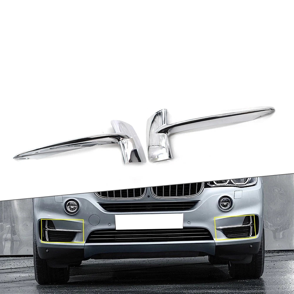 Set of 2 Front Bumper Grille Trim Chrome for BMW X5 F15 (2014–2018)