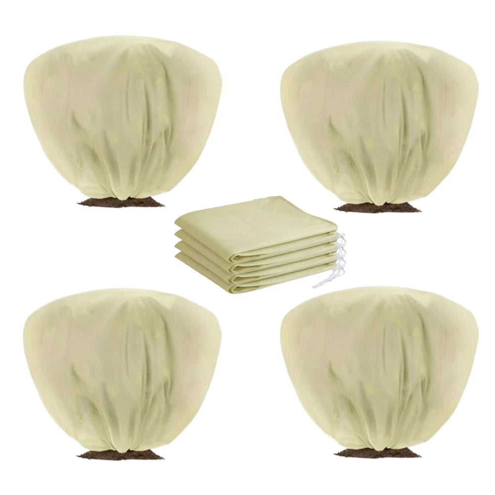 4 Pack Frost Cover for Shrubs and Trees 100x60cm Non Woven Fabric