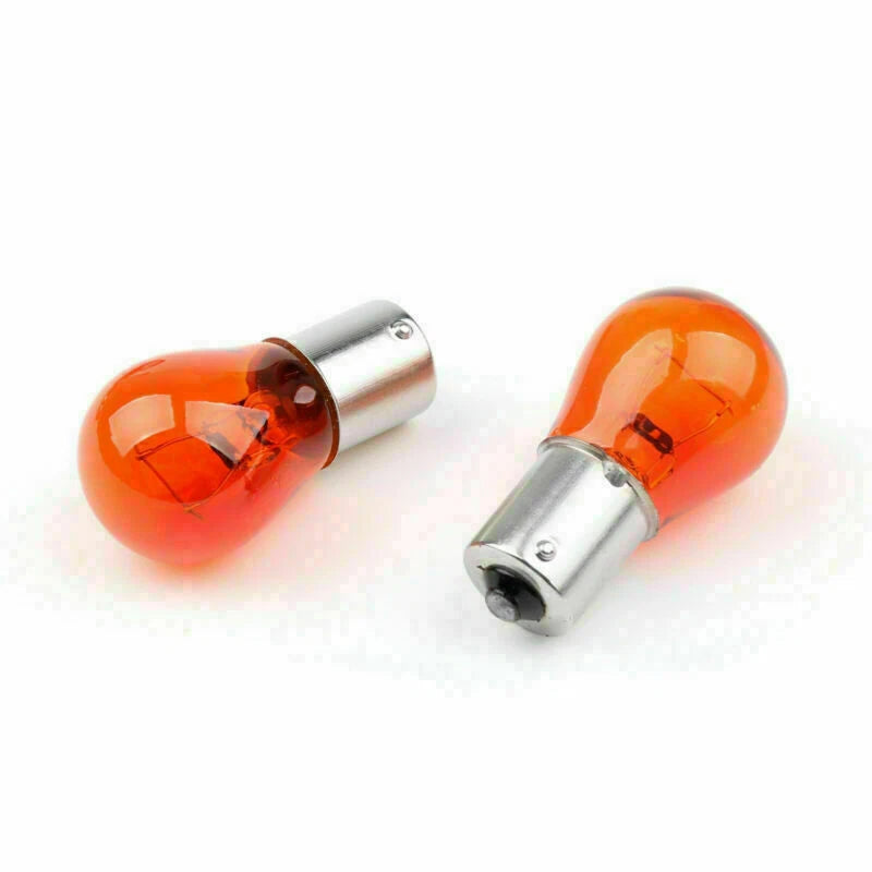Set of 4 Turn Signal Light Lens Covers + Bulbs for XL 883 1200 48 Sportster