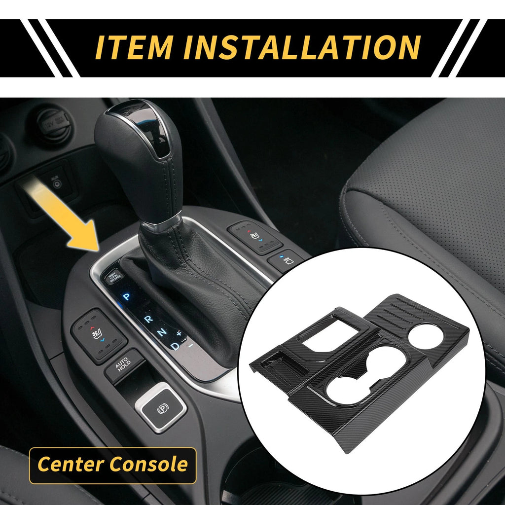 Gear Shift Frame Panel Cover Trim Carbon Fiber Pattern for Toyota Tundra (2014–2021)