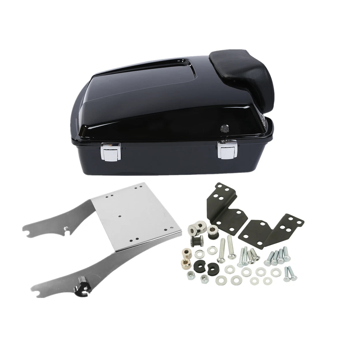 Trunk Backrest Pad Mount Rack for Harley Touring Glide (1997–2008)