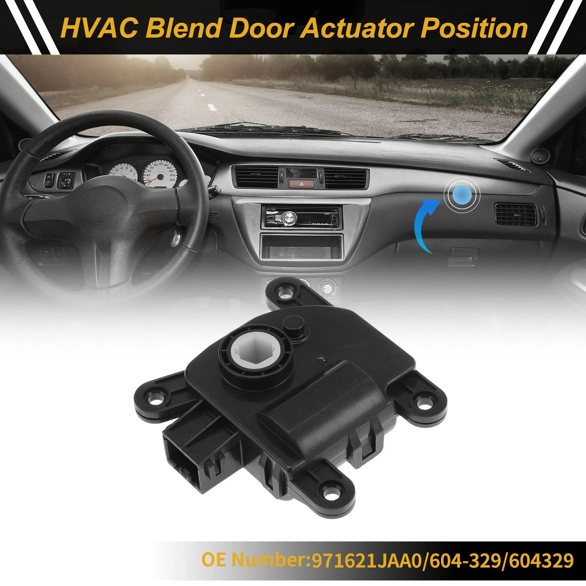 HVAC Heater Blend Door Actuator Replacement for Hyundai Veloster (2012–2017)