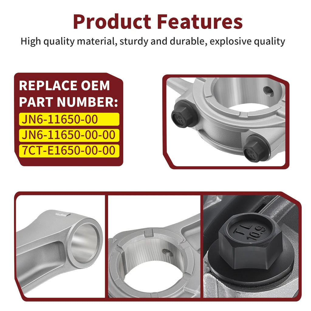 Connecting Rod for Yamaha Gas Golf Cart G16 G20 G21 G22 (1996–2007) JN6-11650-00