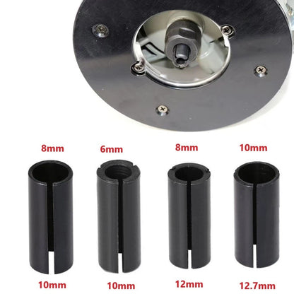 Set of 4 Router Bit Adapter Collets for