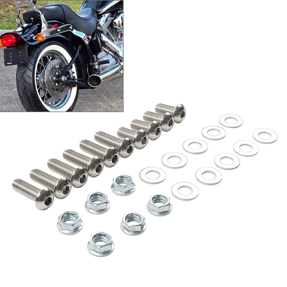 Rear Mudguard Strut Bolt Kit for Harley Davidson Softail FXST FLST (2000–2003)
