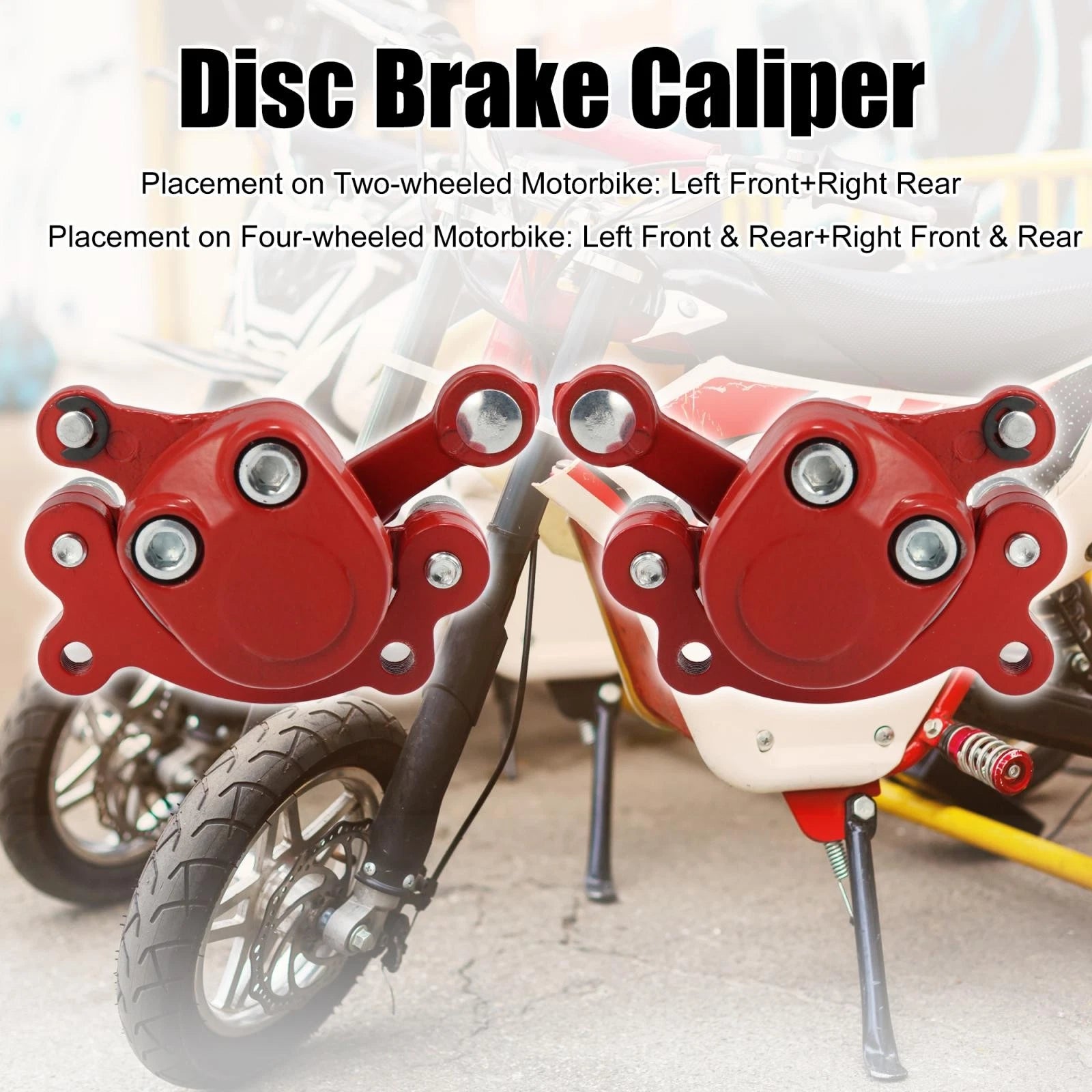 Left Right Disc Brake Caliper Pair Replacement for Motovox MBX10 MBX11 (2005–2015)