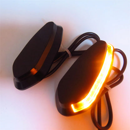 LED Signal Black Mirror Block Off Base Plates for Yamaha R1 (2000–2008)