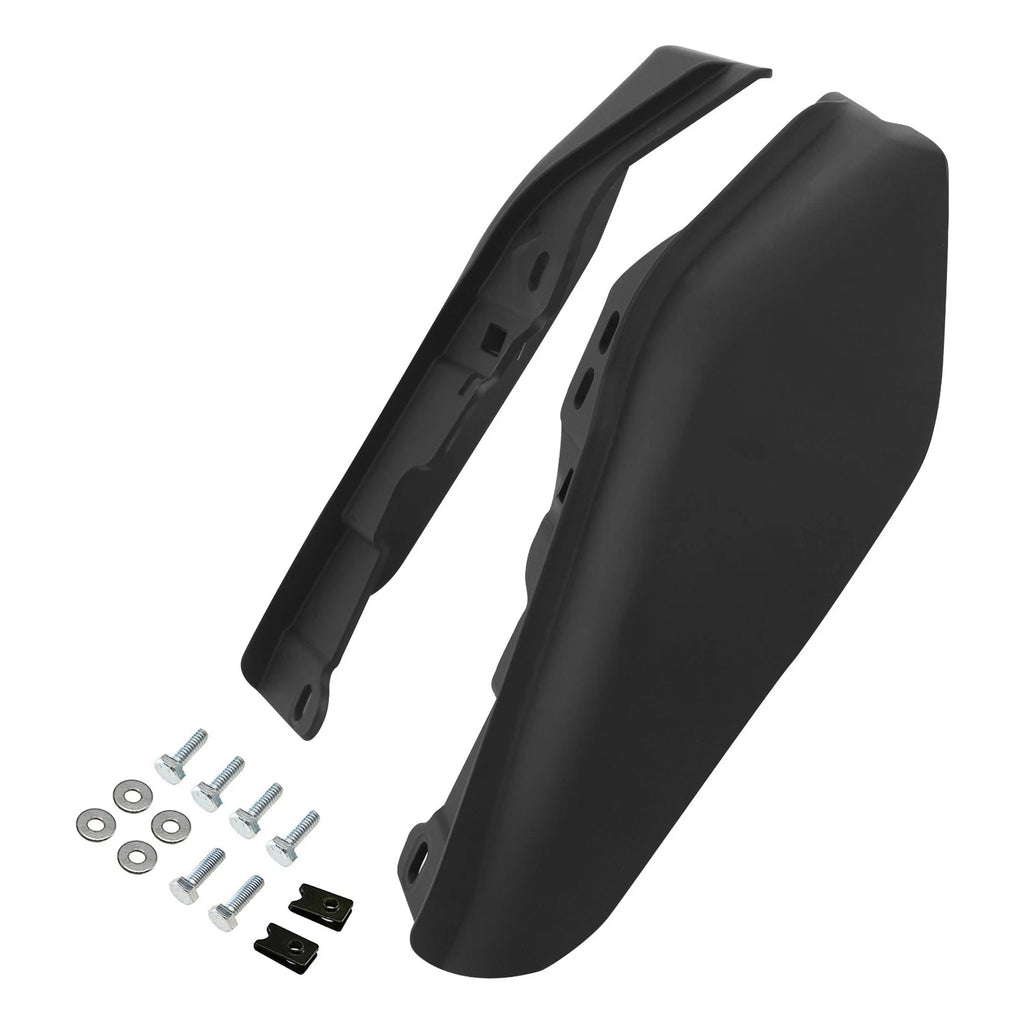 Matte Black Mid-Frame Air Deflectors for Harley Touring (2017–2023)