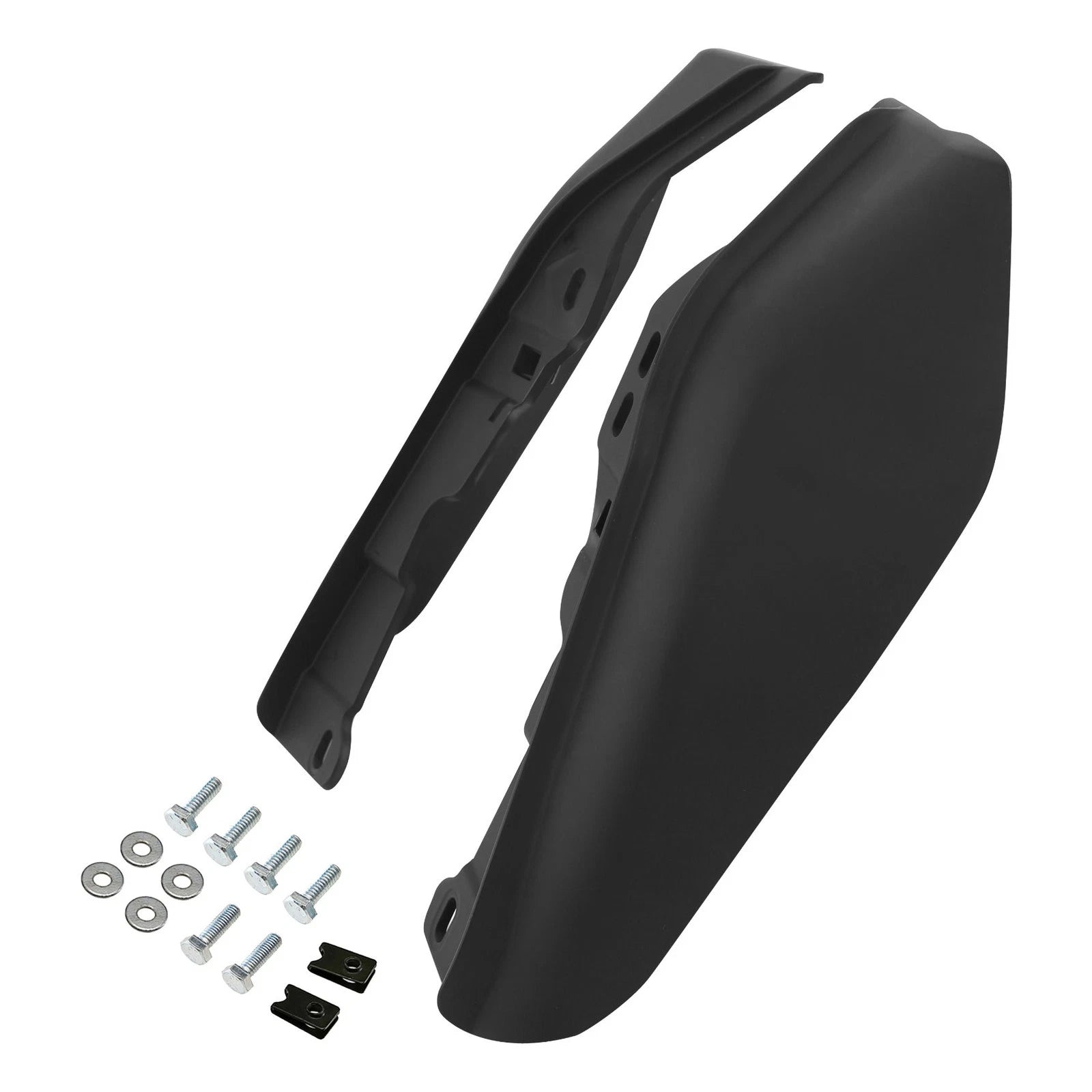 Matte Black Mid-Frame Air Deflectors for Harley Touring (2017–2023)
