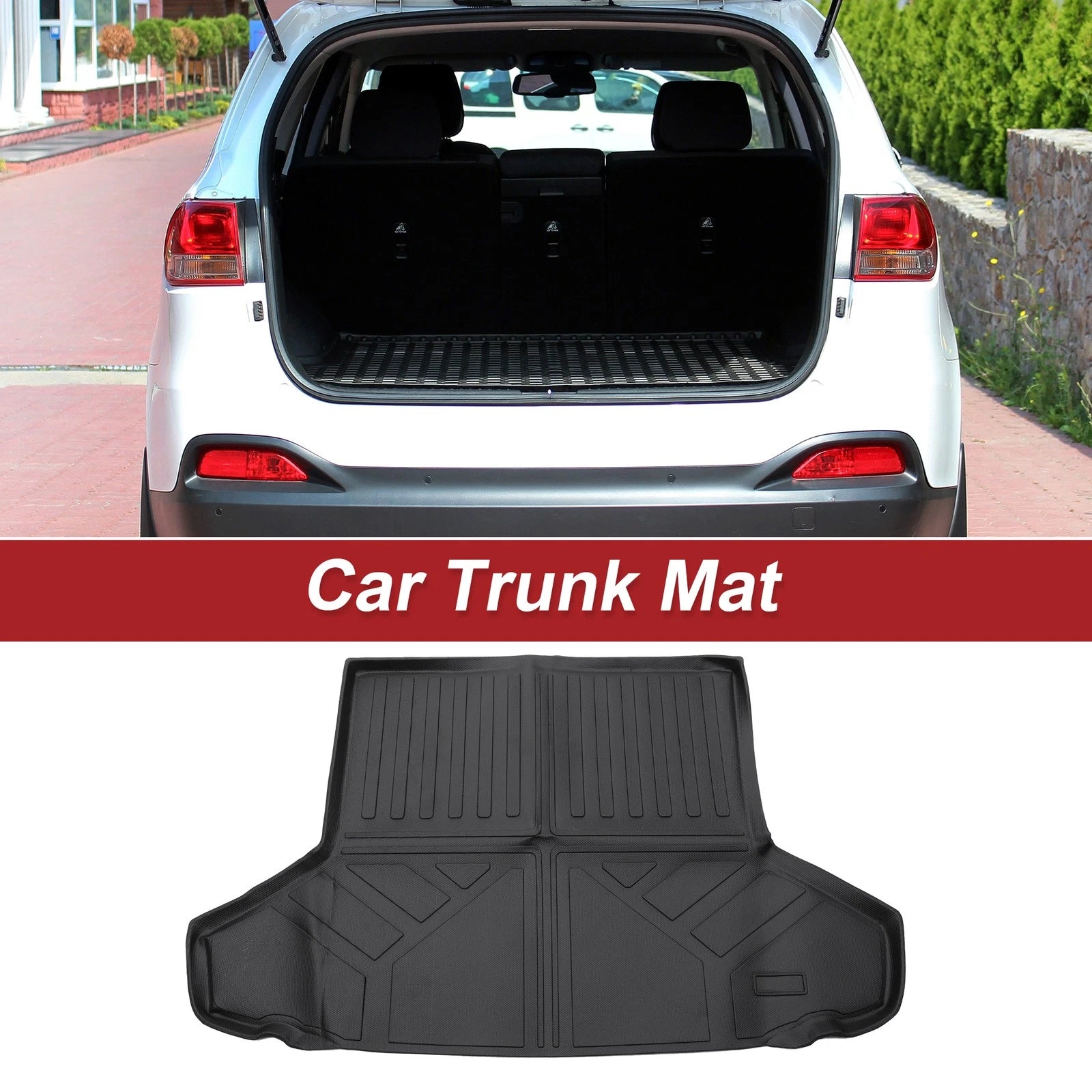 Rear Cargo Liner Trunk Mat for Toyota Prius (2016–2022) Long Stripes Pattern