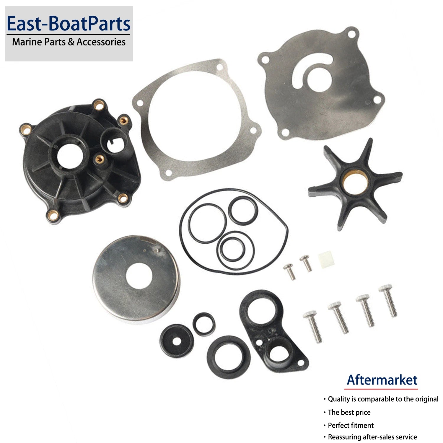 Water Pump Impeller Kit for BRP OMC Johnson Evinrude 65HP 80HP 105HP (N/A)