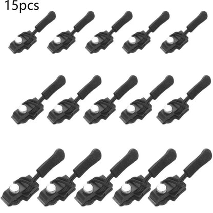 15pcs Universal Replacement Zipper Heads for Jackets, Luggage