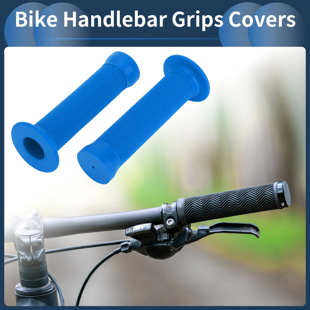 Bike Handlebar Grips 130mm Replacement Non Slip End Covers (1 Pair)