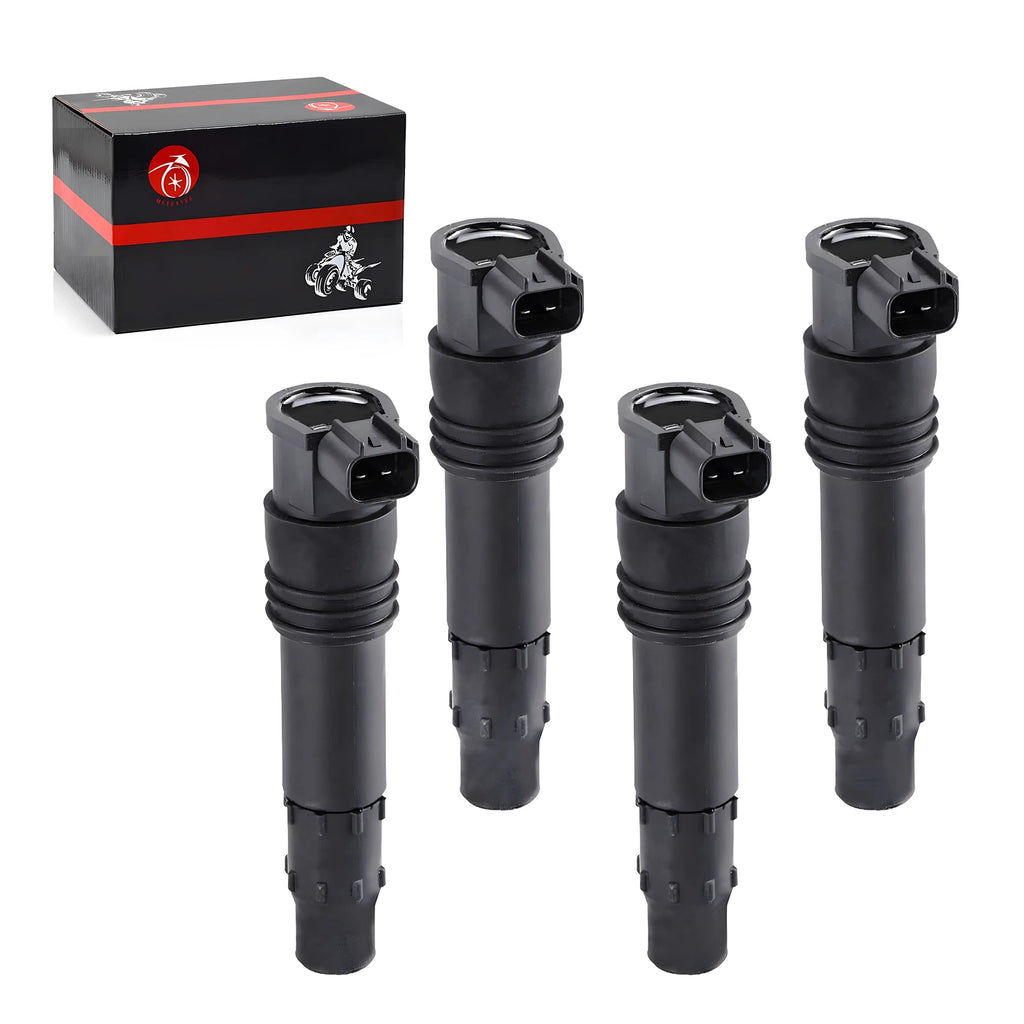 Set of 4 Ignition Coils for Suzuki GSX-R600 GSX-R750 GSX-R1000 GSX650F GSX1300BK AN650