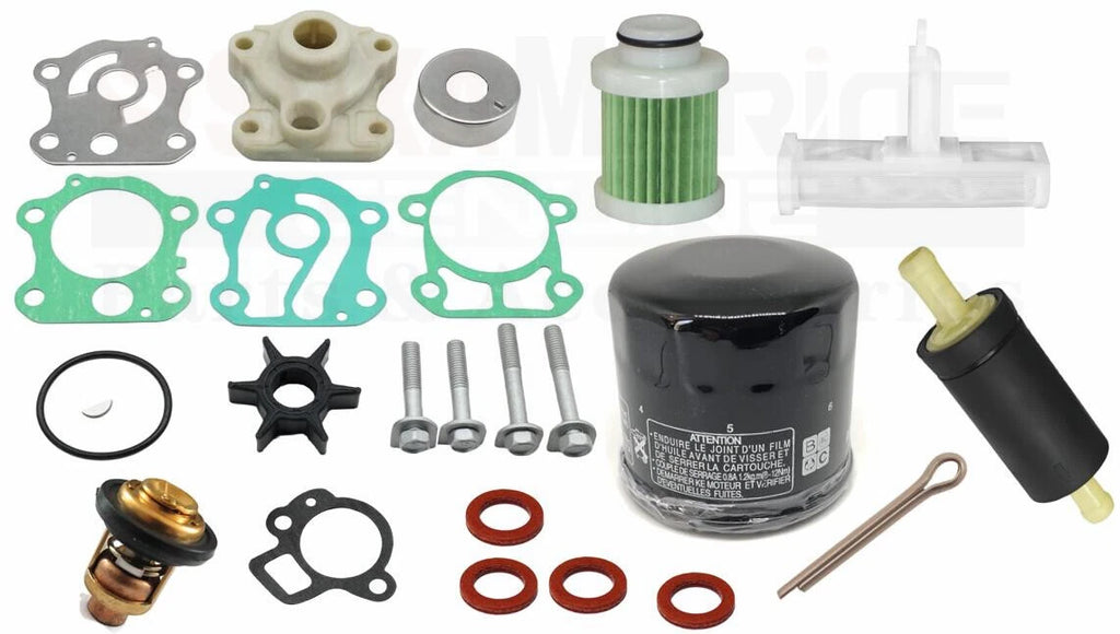 Outboard Maintenance Kit for Yamaha FT50G 50J 60D 60G (Thermostat, Oil, Fuel Filter)