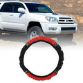 Steering Wheel Cover for Universal Vehicles (14.6"-15", Red)
