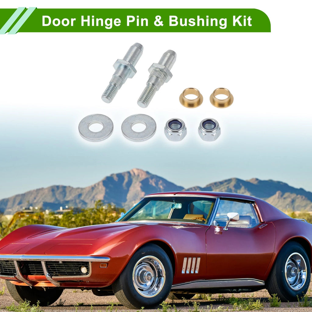 Door Hinge Pin and Bushing Kit Replacement for Chevy Avalanche Sierra (1 Set)