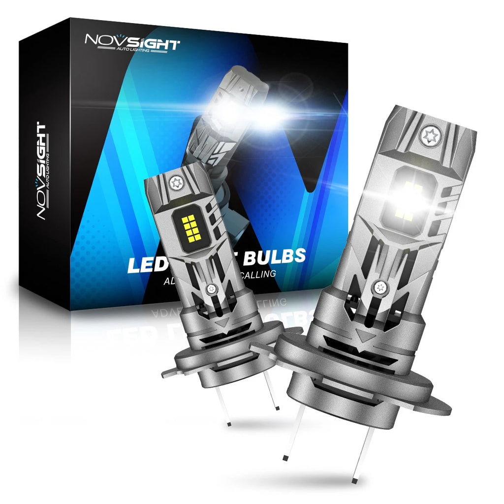 2X H7 LED Headlight Bulbs for NOVSIGHT (6000K, Plug&Play)