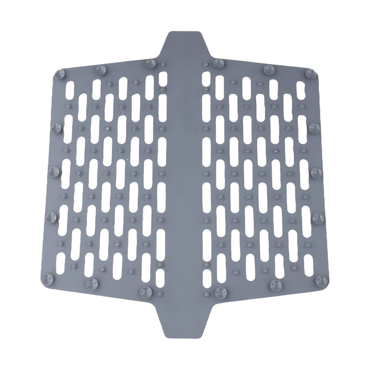 Silicone Saddle Mat for Double Kitchen Sinks (Efficient Drainage Design)