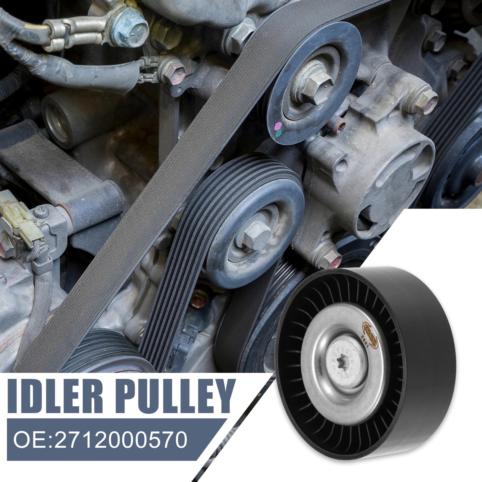 Drive Belt Idler Pulley Replacement for Mercedes-Benz C 230 (2000–2010)