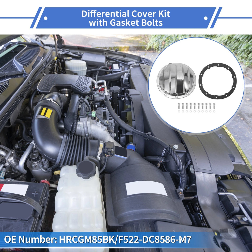 Rear Differential Cover Kit with Gasket for Chevy for GM 8.5 and 8.6 (2000–2013)
