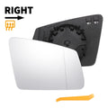 Right Side Mirror Glass with Heated Back for Mercedes-Benz S C E-Class (2005–2017)