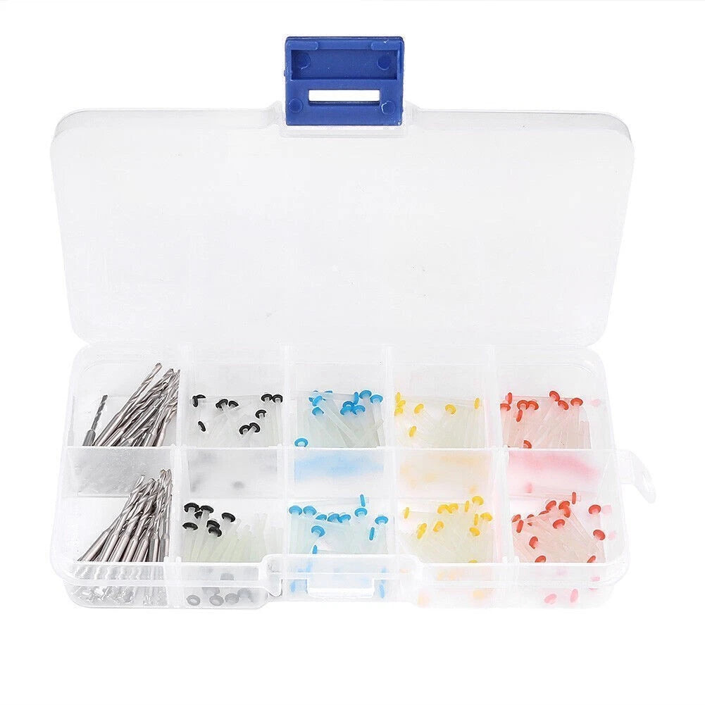 160 Pcs Dental Glass Fiber Post with 32 Pcs Drills Package