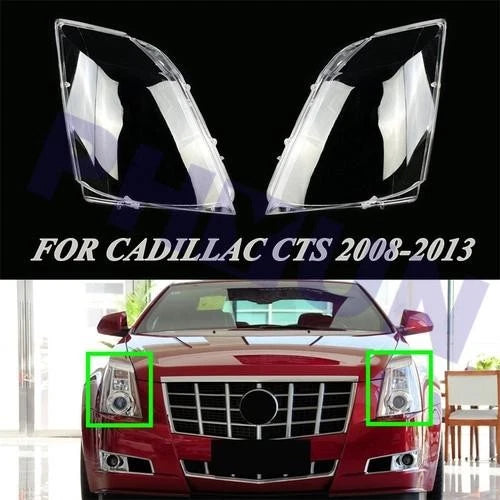 Front Headlight Lens Covers for Cadillac CTS (2008–2013)