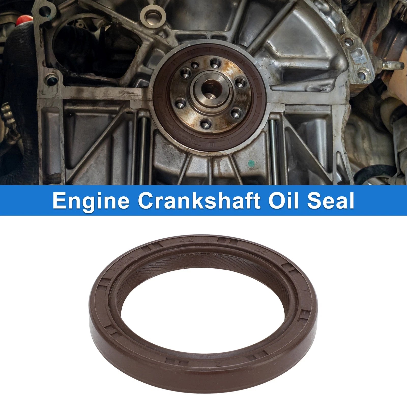 Front Crankshaft Oil Seal 1 Pc Replacement for Hyundai Elantra Sonata (2001–2017)