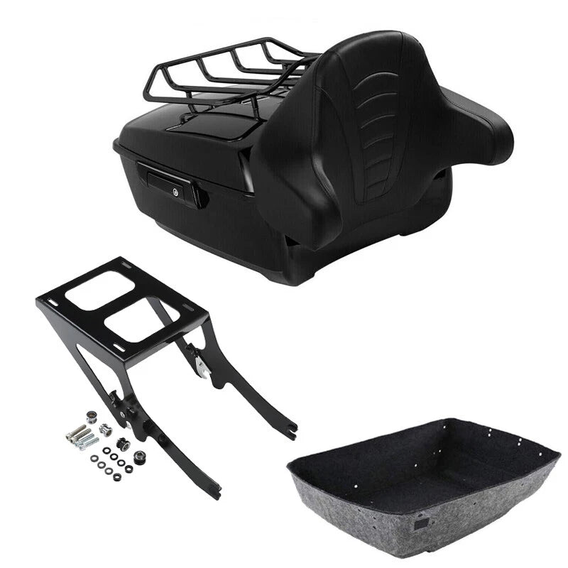 Trunk Backrest Rack Mount for Harley Deluxe Heritage Classic FLHC (2018–2026)