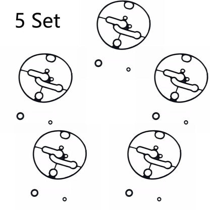 Set of 5 Carburetor Float Bowl Gaskets for B & Stratton (698781, 796184)